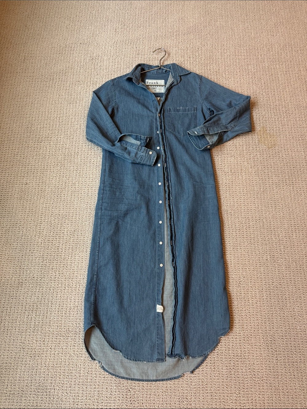 Frank & Eileen Dark Wash Denim Shirt Dress